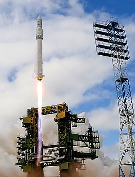 Запуск ракеты с космодрома Плесецк